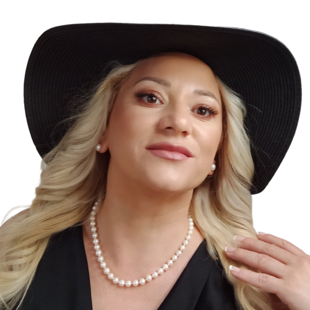 Colier cu Perle Naturale Albe 6–7 mm, Formă Rotundă, Argint 925, Vedere Frontală pe Model